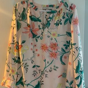 LOFT Floral Blouse